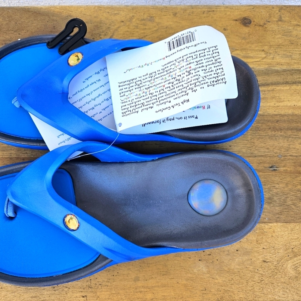 Hawaiian Jellys Ultra Comfort Aouli Sry  Unisex  Sandals Men's Size 8 - Picture 10 of 16